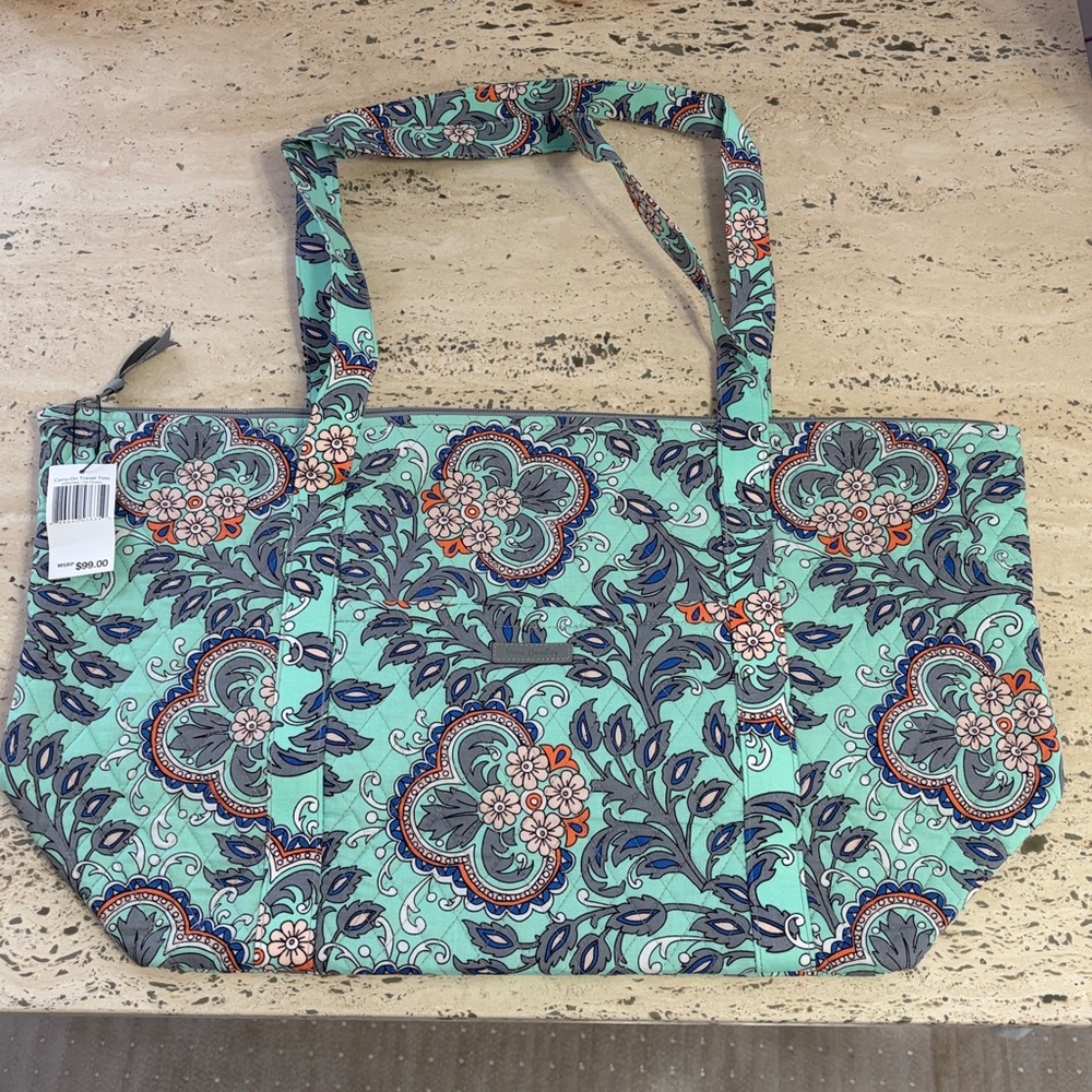 Vera Bradley Carry-On Travel Tote Fan Flowers